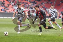 3. Liga; FC Ingolstadt 04 - SV Sandhausen; Deniz Zeitler (38, FCI) Lewald Jakob (14 SVS) Zweikampf Kampf um den Ball