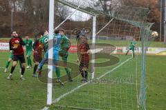 BZL - Oberbayern Nord - SV Manching - SV Kasing -  Der 3:0 Führungstreffer per Kopfball durch Benedikt Vollnhals (#9 Manching) - jubel - Patrick Lücking Torwart Kasing - Foto: Jürgen Meyer