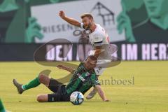 3.Liga - Saison 2023/2024 - Preußen Münster - FC Ingolstadt 04 - Rico Preisinger (Nr.21 - Preussen Münster) - Yannick Deichmann (Nr.20 - FCI) -  - Foto: Meyer Jürgen