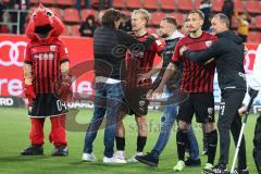 3.Liga - Saison 2022/2023 - FC Ingolstadt 04 -  MSV Duisburg -Sportdirektor Ivica Grlic (FCI) - Tobias Bech (Nr.11 - FCI) -  Foto: Meyer Jürgen