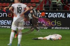 3. Liga - Saison 2023/24 - FC Ingolstadt 04 - Waldhof Mannheim - Der 1:1 Ausgleichstreffer durch Sebastian Gronning (Nr.11 - FCI) - jubel -  - XXXXX - Foto: Meyer Jürgen