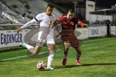 Toto-Pokal; 
Türkgücü München - FC Ingolstadt 04; Zweikampf Kampf um den Ball Marcel Costly (22, FCI) Amdouni, Jusuf (18 TGM)