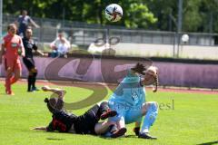 2. Frauen-Bundesliga - Saison 2021/2022 - FC Ingolstadt 04 - TSG 1899 Hoffenheim - Haim Vanessa (#13 FCI) - Dick Laura Torwart Hoffenheim - Foto: Meyer Jürgen