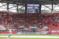 2.BL; FC Ingolstadt 04 - Werder Bremen, Gedenkminute für Harald Schafbauer