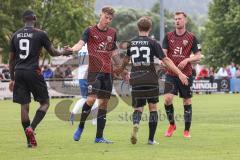 Testspiel; 3. Liga; TSV Berching - FC Ingolstadt 04; Tor Jubel Treffer Daouda Beleme (9, FCI) Benjamin Kanuric (8, FCI) Moritz Seiffert (23, FCI) Jannik Mause (7, FCI)