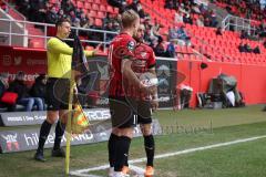 3.Liga - Saison 2022/2023 - FC Ingolstadt 04 -  - FC Freiburg II - Tobias Bech (Nr.11 - FCI) - David Kopacz (Nr.29 - FCI) - Foto: Meyer Jürgen