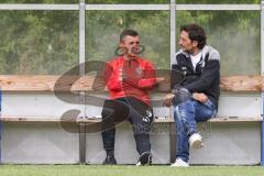 Testspiel; 3. Liga; TSV Berching - FC Ingolstadt 04; vor dem Spiel Cheftrainer Michael Köllner (FCI) Sportdirektor Ivica Grlic  (FCI)