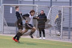 Audi Schanzer Amateur Cup 2022 -  Halbfinale 2 - DJK Ingolstadt - TSV Walpertskirchen -Tom Staudenmeyer
 weiss DJK Ingolstadt - Martin Deutinger schwarz Walpertskirchen -  - Foto: Jürgen Meyer