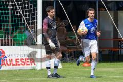 BZL - Oberbayern - SV Manching - TSV Rohrbach - Dr 1:1 Ausgleichstreffer durch Leon Hagen blau Rohrbach - jubel - Christian Kirzinger Torwart Manching - Foto: Jürgen Meyer