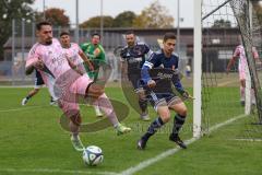 Bezirksliga - Saison 2025/26- TSV Gaimersheim - SpVgg Kammerberg - Domenic Raimann (Nr.26 - TSV Gaimersheim) - Christog Pihale blau Kammerberg - Foto: Meyer Jürgen