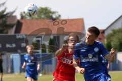 Bayernliga Nord - Saison 2023/2024 - FC Ingolstadt 04 - Würzburger FV 04 - Krupa Jeroen rot FCI - Kuß Nils blau Würzburg - Foto: Meyer Jürgen