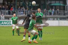 2023_10_21 - Kreisliga - Saison 2023/24 - FC Gerolfing - FC Fatih Ingolstadt - Akif Abasikeles schwarz Fatih - Quirin Nuber grün Gerolfing - Foto: Meyer Jürgen