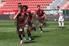 3. Liga - FC Ingolstadt 04 - FSV Zwickau - Tor Jubel Elfmeter Dennis Eckert Ayensa (7, FCI) #Filip Bilbija (35, FCI) Francisco Da Silva Caiuby (13, FCI) Merlin Röhl (34, FCI)