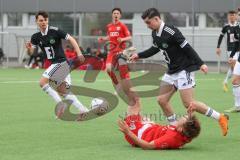 Bayernliga Nord - Saison 2023/24 - FC Ingolstadt 04 II - DJK Ammerthal - Moritz Wiezorrek (Nr.15 - FCI) - Koc Deniz schwarz Ammerthal  - Foto: Meyer Jürgen