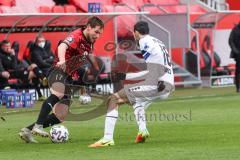 3. Liga - FC Ingolstadt 04 - Waldhof Mannheim - Michael Heinloth (17, FCI) Garcia Rafael (16 Mannheim)