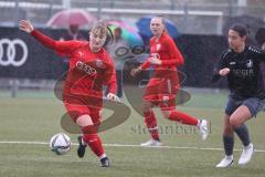 Bayernliga - Frauen - Saison 2022/2023 - FC Ingolstadt 04 II -TSV Schwaben Augsburg - Lea Spittka
 rot FCI - Emily Stockinger schwarz Augsburg - Foto: Meyer Jürgen