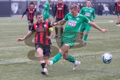 Bayernliga Nord - Saison 2024/25 - FC Ingolstadt 04 II - VFB Eichstätt - Thomas Rausch (Nr.16 - FCI U21) - Daniel Hofrichter grün Eichstätt - Foto: Meyer Jürgen