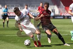 3. Liga - FC Ingolstadt 04 - FSV Zwickau - Coskun Can (22 Zwickau) Caniggia Ginola Elva (14, FCI)