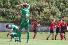 Relegation zur Bezirksliga - TSV Gaimersheim - BC Attaching - Entäuschte Gesichter nach dem 1:1 Ausgleich durch Patrick Hujina Attaching - jubel - traurig - Foto: Jürgen Meyer