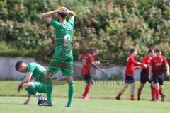 Relegation zur Bezirksliga - TSV Gaimersheim - BC Attaching - Entäuschte Gesichter nach dem 1:1 Ausgleich durch Patrick Hujina Attaching - jubel - traurig - Foto: Jürgen Meyer