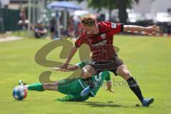 Vorbereitungsspiel - Testspiel - FC Ingolstadt 04 - VFB Eichstätt  - Neuberger Maximilian (#38 FCI) - Oehler Luca grün Eichstätt - Foto: Jürgen Meyer