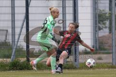 2. Bundesliga Frauen - Saison 2025/26 - FC Ingolstadt 04 Frauen - FCB München II - Stefanie Reischmann (Nr.24 - FC Ingolstadt Frauen I) - Klink Anna TW FCB - Foto: Meyer Jürgen