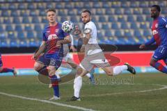 3. Liga - KFC Uerdingen 05 - FC Ingolstadt 04 - Zweikampf Fatih Kaya (9, FCI) Schneider Leon (15 KFC)