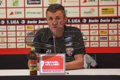 2024_1_20 - 3. Liga - Saison 2023/24 - HallescherFC - FC Ingolstadt 04 -  - Cheftrainer Michael Köllner (FC Ingolstadt 04) bei der Pressekonferenz - XXXXX - Foto: Meyer Jürgen