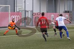 AUDI - Schanzer Amateur Cup 2023 - Finale - TSV Hohenwart - FC Mindelstetten - 5:3 - Der 1:1 Ausgleichstreffer durch Marcel Kappelmaier weiss Mindelstetten - jubel - Maximilian Ziegler Torwart Hohenwart - Maximilian Mitterhuber #17 rot Hohenwart - Tobias 