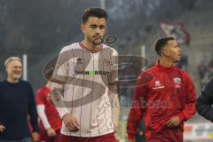 3. Liga - Saison 2025/26 - Waldhof Mannheim  -  FC Ingolstadt 04 - Enttäuschte Gesichter nach dem Spiel - Carlsen Frederic Bennedsgaard (Nr.8 - FC Ingolstadt 04) - Foto: Meyer Jürgen