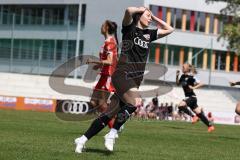 2. Fußball-Liga - Frauen - Saison 2022/2023 - FC Ingolstadt 04 - FCB München II - Yvonne Dengscherz (Nr.23 - FCI Frauen) - mit einer vergebenen Torchance - enttäuscht -  - Foto: Meyer Jürgen