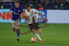 2.BL; FC Schalke 04 - FC Ingolstadt 04; Dennis Eckert Ayensa (7, FCI) Sturm, Ouwejan Thomas (2 S04)