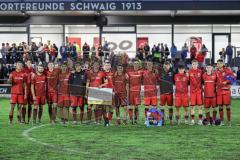Toto Pokal; FC Sportfreunde Schwaig - FC Ingolstadt 04; Toto Pokal Scheck Übergabe 650,00 Euro 2. Runde 1:2
