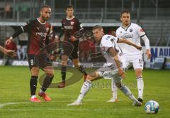 2.BL; SV Sandhausen - FC Ingolstadt 04 - Fatih Kaya (9, FCI) Sicker Arne (27 SVS) Gaudino Gianluca (11 SVS)