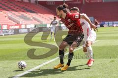 3. Liga - FC Ingolstadt 04 - FSV Zwickau - Jonatan Kotzke (25 FCI) Coskun Can (22 Zwickau) Zweikampf