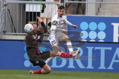 3. Liga; SV Wehen Wiesbaden - FC Ingolstadt 04; Arian Llugiqi (25, FCI) Brumme Lucas (14 SVW)