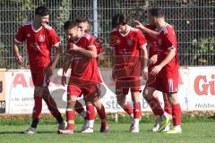 Kreisliga - Saison 2022/2023 - Türk.SV Ingolstadt - SV Menning - Der 1:0 Führungstreffer durch Eray Genc rot Türk SV - jubel - Foto: Meyer Jürgen