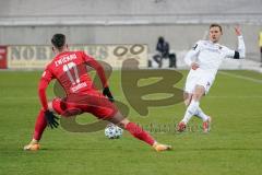 3. Liga - FSV Zwickau - FC Ingolstadt 04 - Marcel Gaus (19, FCI) Schröter Morris (17 Zwickau)