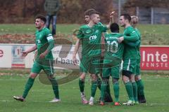 BZL - Oberbayern Nord - SV Manching - SV Kasing -  Der 3:0 Führungstreffer per Kopfball durch Benedikt Vollnhals (#9 Manching) - jubel - Foto: Jürgen Meyer