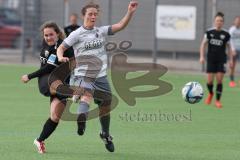 2024_2_10 - 2. Bundesliga Frauen - Saison 2023/24 - Freundschaftsspiel - FC Ingolstadt 04 Frauen - Schwaben Augsburg - Rebekka Spies Augsburg grau  - Pija Reininger FCI - Foto: Meyer Jürgen