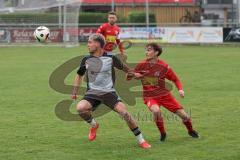 Kreisliga- Saison 2024/25- TSV Kösching - TSV Ober./Unterh.stadt-  - Amadeus Taubert weiss Ober-/Unterh.stadt - Pablo Krantz Blanco rot Kösching - Foto: Meyer Jürgen