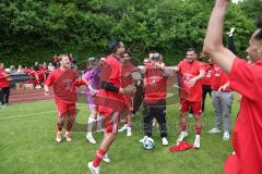Kreisliga - Saison 2025/26- TSV Ingolstadt Nord - Türk SV Ingolstadt - Türkisch SV Ingolstadt ist Kreisliga Meister - Mertcan Gürses rot Türkisch - jubel -  - Foto: Meyer Jürgen