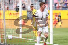 Toto-Pokal Finale; Würzburger Kickers - FC Ingolstadt 04; Tor Jubel Treffer Sebastian Grönning (11, FCI) Torwart Vincent Friedsam (WK 27) Felix Keidel (43, FCI)