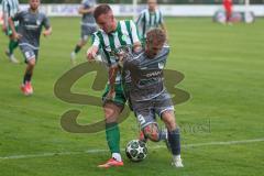 Landesliga - Saison 2025/26 - SV Manching - TSV Jetzendorf - Dzenis Seferovic (Nr.6 - SV Manching) - Frederic Rist grau Jetzendorf - Foto: Meyer Jürgen