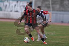 2. Bundesliga Frauen - Saison 2024/25 - FC Ingolstadt 04 Frauen - Eintracht Frankfurt II - Emma Kusch (Nr.9 - FCI Frauen) - Schäfer Helene weiss Frankfurt - Foto: Meyer Jürgen