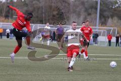 2023_10_28 - Bayernliga Nord - Saison 2023/24 - FC Ingolstadt 04 II - ASV Cham - Mussa Fonanah (Nr.7 - FCI U21) - Michael Plänitz weiss Cham - Foto: Meyer Jürgen