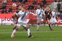 2.BL; FC Ingolstadt 04 - Karlsruher SC; Zweikampf Kampf um den Ball Fatih Kaya (9, FCI) Porath Finn (27 Kiel)