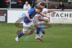 Kreisklasse - Saison 2025/26- TSV Großmehring - SV Oberstimm-  - Jonas Weidinger weiss Oberstimm  - Dardan Berisha blau Großmehring - Foto: Meyer Jürgen