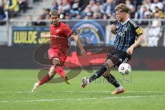 3. Liga; 1. FC Saarbrücken - FC Ingolstadt 04; Torchance verpasst Yann Sturm (7, FCI) Bichsel Joel (27 FCS)