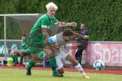 Kreisklasse - Saison 2022/2023 - TSV Ingolstadt Nord - SV Lippertshofen - Florian Hiss grün Lippertshofen - Abderahim Zerbane weiss Ing.Nord - Foto: Meyer Jürgen